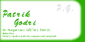 patrik godri business card